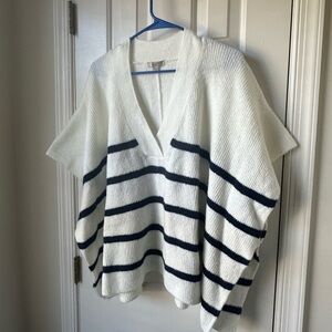 Loft Striped Knit Wrap Size XS/S